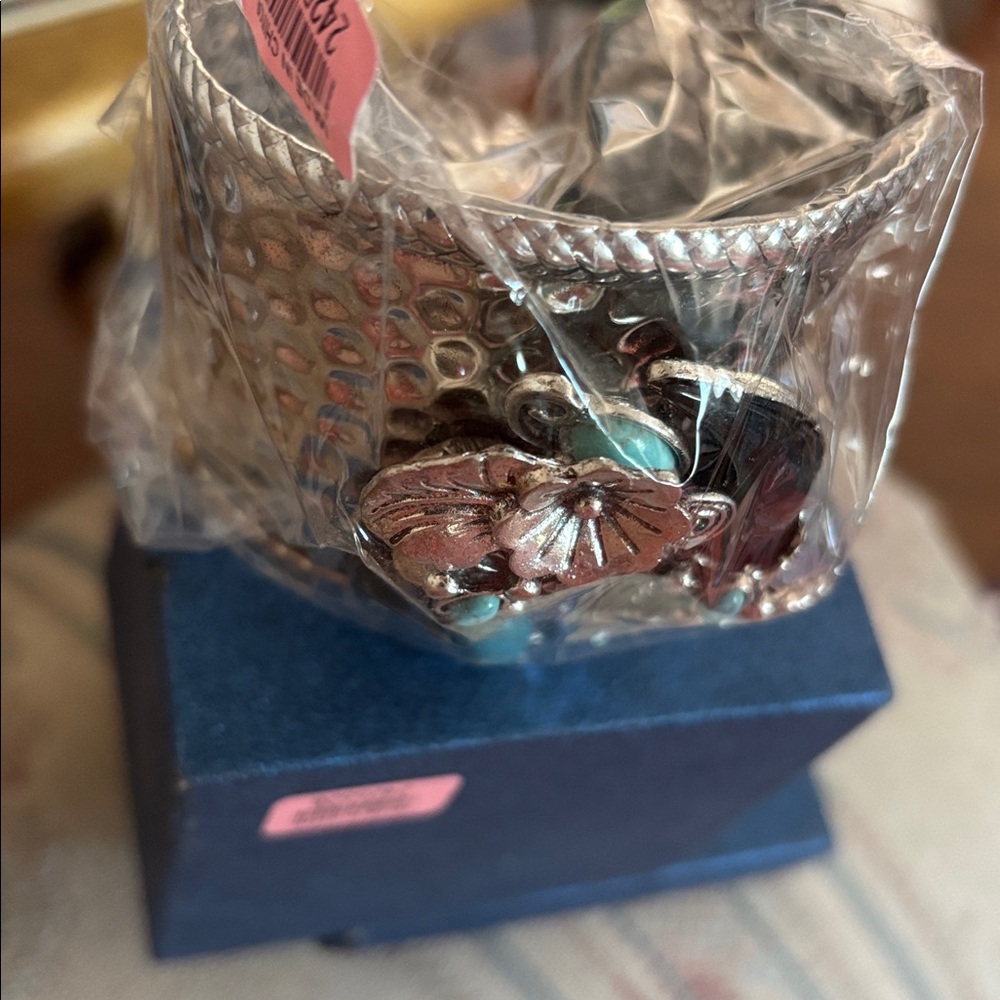Silver and Multicolor Metal Cuff Bracelet brand new